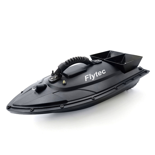 Flytec 2011-5 500M Bait Fishing Boat with Two Fish Finder 1.5kg Loading Tanks RC Boat Black