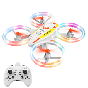 Flytec T21 2.4G Glowing In Dark RC LED Lighting Drone Flying Toys Drone Easy Use Toy For Kids