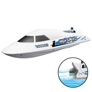V008 Flytec Jet Drive System 390 Brushed Racing Boat 30KM/h Self-righting RC Boat RTR Blue