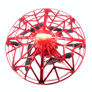 Flytec F10 Mini Altitude Hold UFO Drone Hand Control Multi-person Interactive Flying Ball Red