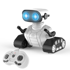 Intelligent RC Robot With Flexible Head & Arms Music and LED Eyes Auto Presentation Robot Kids Toys