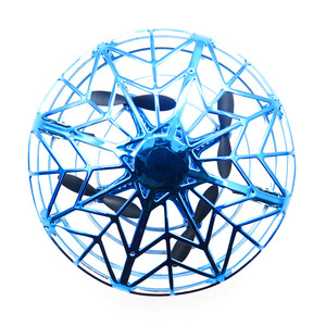 Flytec F10 Mini Altitude Hold UFO Drone Hand Control Multi-person Interactive Flying Ball Blue
