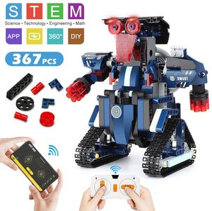 Flytec 61014 DIY RC Robot Building Block KIT Educational RC Robot Bricks STEM Toys Learning Set