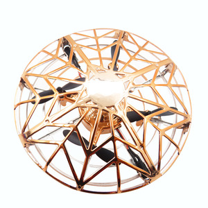 Flytec F10 Mini Altitude Hold UFO Drone Hand Control Multi-person Interactive Flying Ball Gold