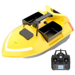 V020 GPS Self-Illuminating RC Fishing Bait Boat 500M Auto Return Triple Bin 4.4lb Baiting Loading
