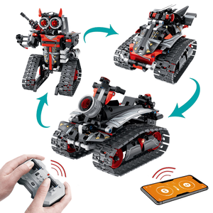 Gravity Sensor 3 In 1 Programming RC Tank Set Educational DIY STEM RC Block Robot Building KIT Toys