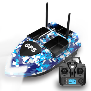 Flytec V802 Pro GPS Fishfinder RC Bait Boat 4 Fishing Ground 160 Anchor Points with 3KG Load 4Hopper
