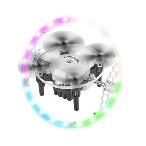 Aurora Ball Mini RC Drone with Cool RGB Light Safe for Kids Toys Stunt Drone Ball 360 Degree