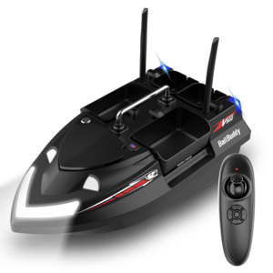 Flytec V802 500M Range 4 Hoppers Dual Antenna & Power Supply Autopilot RC Fishing Bait Boat