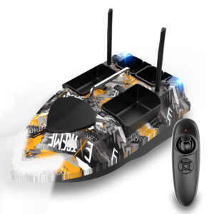 Flytec V802 Bait Boat with 4 Hoppers 500M Control Dual Strong Motor Bait Delivery for Fishing